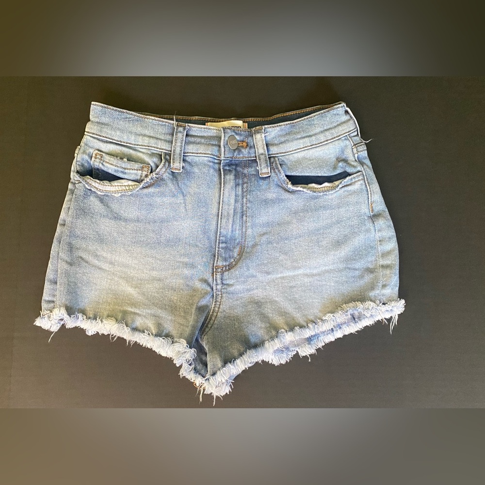 VICTORIA'S SECRET LOVE PINK  CUT OFF JEAN SHORTS LIGHT DENIM